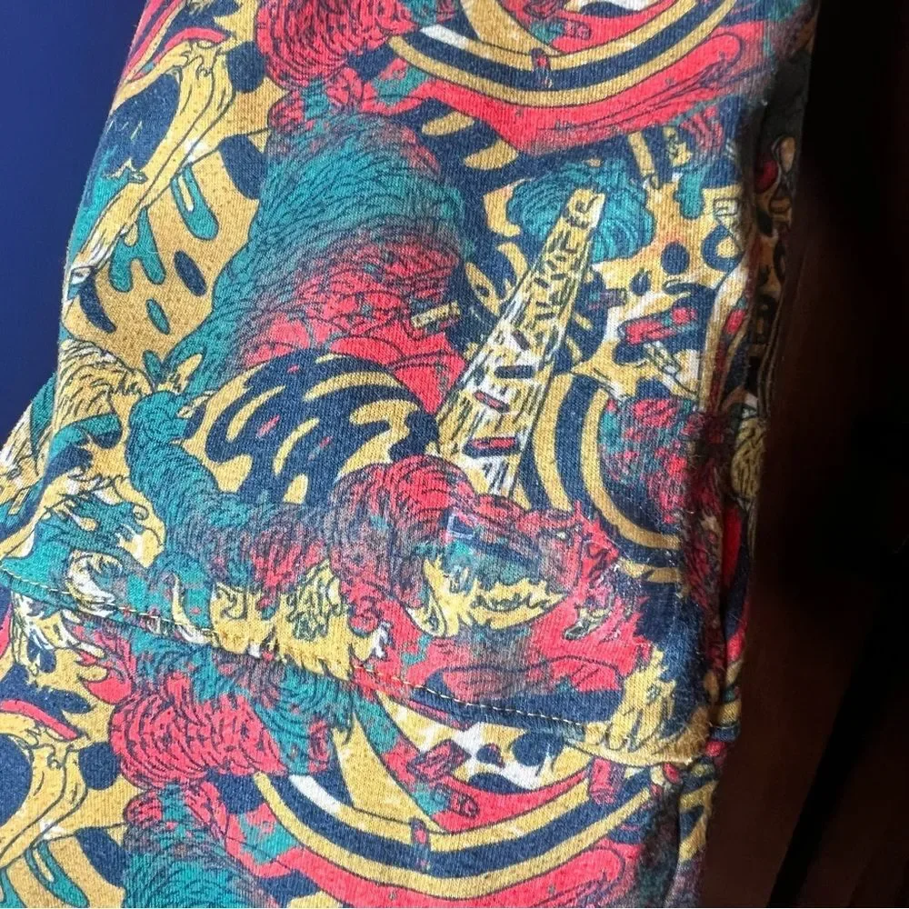 The North Face Leopard Genesis Fine Joggers Unisex Small Yellow Graphic Pants